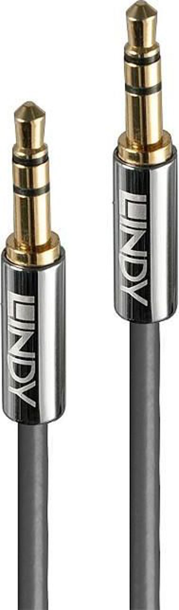 Kabel Lindy Jack 3.5mm - Jack 3.5mm 0.5m srebrny (35320)