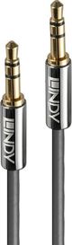 Kabel Lindy Jack 3.5mm - Jack 3.5mm 0.5m srebrny (35320)