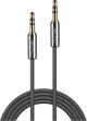 Kabel Lindy Jack 3.5mm - Jack 3.5mm 0.5m srebrny (35320)