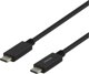 Kabel USB Deltaco USB-C - USB-C 1 m Czarny (USBC-2001M)