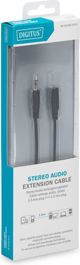 Kabel Digitus Jack 3.5mm - Jack 3.5mm 1.5m czarny (DB-510200-015-S)