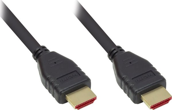 Kabel Alcasa 4521-015 kabel HDMI 1,5 m HDMI Typu A (Standard) Czarny