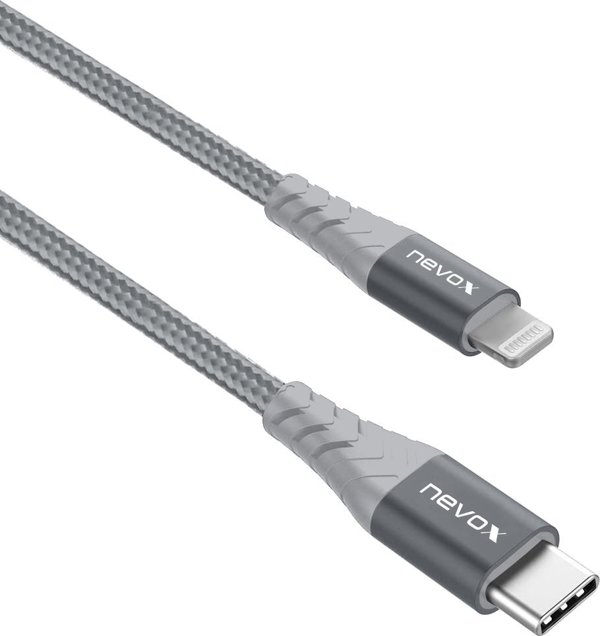 Kabel USB Nevox USB-C - Lightning 1 m Szary (1885)