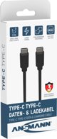 Kabel USB Ansmann USB-C - USB-C 2 m Czarny (456498)