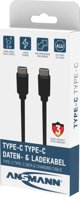Kabel USB Ansmann USB-C - USB-C 2 m Czarny (456498)