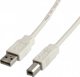 Καλώδιο USB Secomp Καλώδιο USB 2.0, τύπου A-B, μπεζ, 3 μ