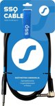 Kabel SSQ Jack 6.3mm  - Jack 6.3mm 3m czarny (SS-1441)