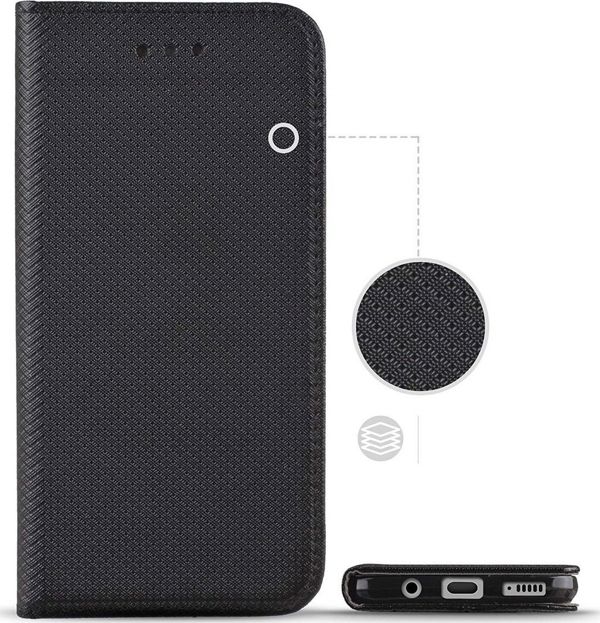 Kabura Smart Case βιβλίο για το XIAOMI Redmi Note 9 Pro/9S μαύρο