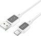 Καλώδιο USB Hoco USB-A - USB-C 1 μέτρο λευκό