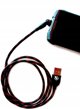 Kabel USB . YANOSIK KABEL TYP-C ROTATE CZARNY/CZERONY + LOGO