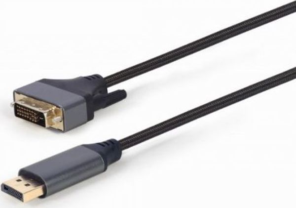 Καλώδιο Gembird DisplayPort σε DVI-D, 1.8m, Μαύρο (CC-DPM-DVIM-4K-6)