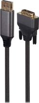 Καλώδιο Gembird DisplayPort σε DVI-D, 1.8m, Μαύρο (CC-DPM-DVIM-4K-6)