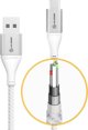 Καλώδιο USB Alogic USB-A σε USB 2.0, 3A, 480Mbps, 0.3m, Ασημί