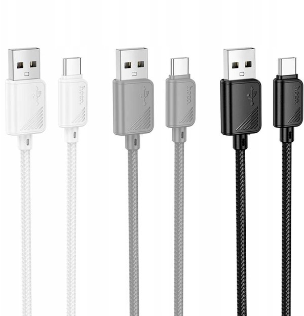 Καλώδιο USB A σε USB C Hoco 3A 1 μ. Λευκό X113