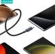 Καλώδιο USB Usams USB-A - USB-C 0.25 m Μαύρο (Usa001353)