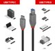 Καλώδιο USB Lindy USB-C σε USB-B Anthra Line, 3m, 5Gb/s, Μαύρο