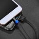 Kabel USB Usams USB-A - USB-C 1 m Czarny (63741-uniw)