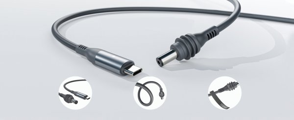 Καλώδιο USB-C 5μ 100W PD για Starlink Mini / Αδιάβροχο με LED φωτισμό / M58-5