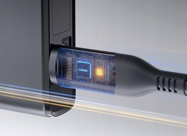 Καλώδιο USB-C 5μ 100W PD για Starlink Mini / Αδιάβροχο με LED φωτισμό / M58-5