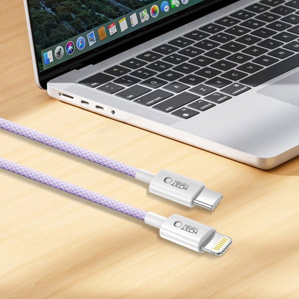 Καλώδιο USB Tech-Protect USB-C - Lightning 2 m Μωβ (5906302380961)