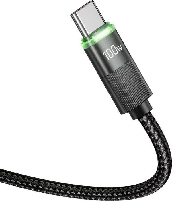 Tech-Protect Καλώδιο USB-C σε USB-C, 1.8m, Μαύρο