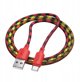 Kabel USB A do USB C Hoco 3A 1 m X116 gradient czerwony