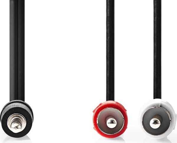 Kabel Nedis Nedis CAGL22200BK30 kabel audio 3 m 3.5mm 2 x RCA Czarny