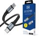 3MK Hyper Cable N-Series Καλώδιο USB-C σε USB-C, 240W, 5A, PD 3.0, QC 3.0, 1m, Μαύρο