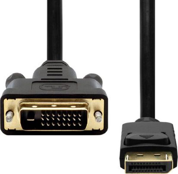 ProXtend Καλώδιο DisplayPort 1.2 σε DVI-D 24+1, 3m, Μαύρο (DP1.2-DVI241-003)