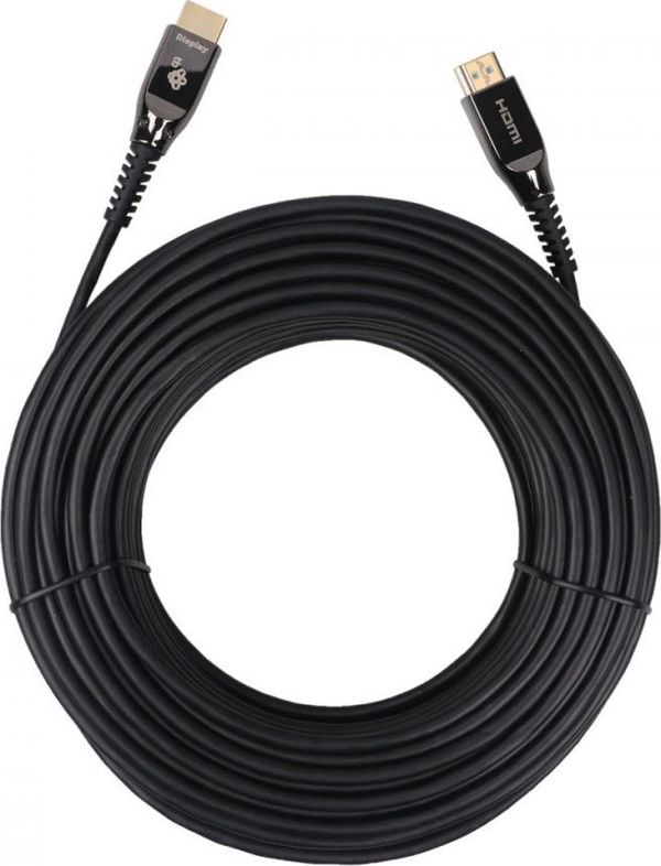 TB Print Καλώδιο HDMI Οπτικής Ίνας 4K@60Hz 30m, Μαύρο, AKTBXVHFO2030MB