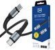 3MK Hyper Cable N-Series USB-C σε USB-C, 100W, 5A, 3m, Fast Charging PD 3.0/QC 3.0, Μαύρο
