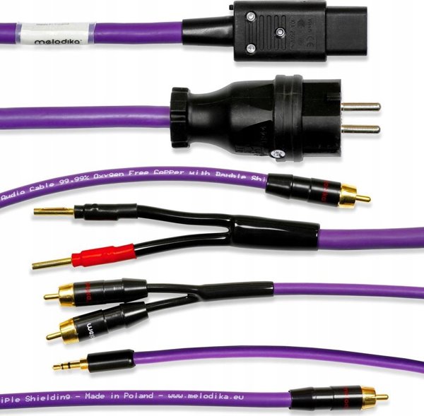 Melodika MDP10G Καλώδιο Τροφοδοσίας Schuko σε IEC C13, 3x2.5mm², 1m, Gunmetal