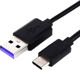Kabel USB Aptel USB-A - USB-C 1 m Czarny (4430-uniw)
