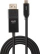 Lindy Καλώδιο USB-C σε DisplayPort 3m Μαύρο (43303)
