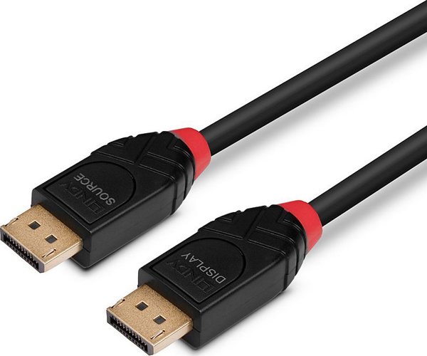 Lindy Καλώδιο DisplayPort 1.4 Active, 7.5m, Μαύρο (41168)