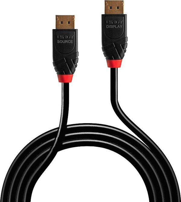 Lindy Καλώδιο DisplayPort 1.4 Active, 7.5m, Μαύρο (41168)