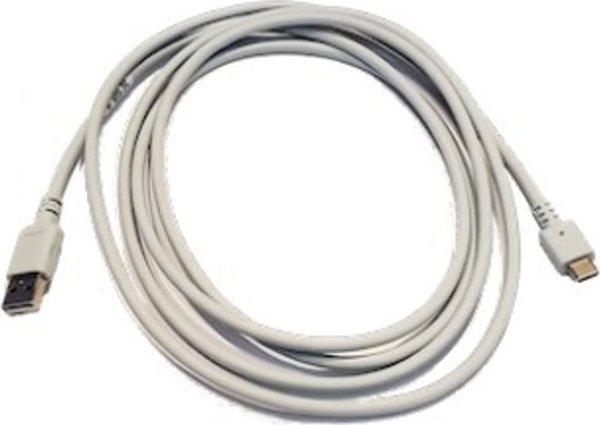 Καλώδιο USB Zebra USB-A - USB-C 2.13 m Λευκό