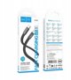 Kabel USB C do USB C Hoco 3A 60W plaski 1 m X125 czarny