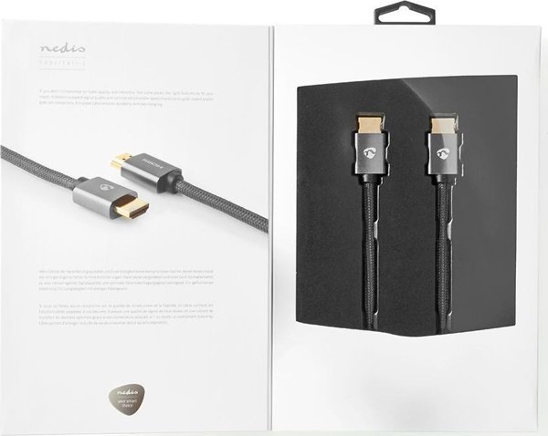 Καλώδιο HDMI Nedis CVTB34000GY30, 3m, HDMI Type A, Γκρι