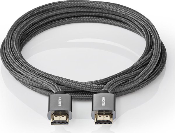 Καλώδιο HDMI Nedis CVTB34000GY30, 3m, HDMI Type A, Γκρι