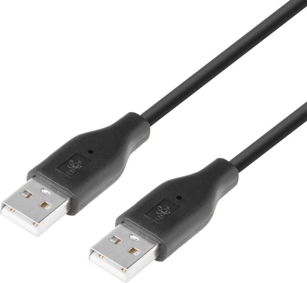 Kabel USB TB Print USB-A - USB-A 1.8 m Czarny (AKTBXKU1PAAW18B)