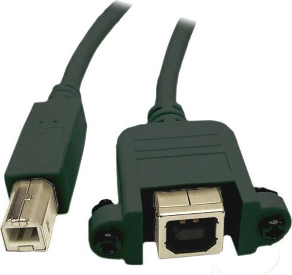 Kabel USB Alcasa USB-B - USB-B 1 m Czarny (2511-1EB)
