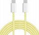Καλώδιο Kruger&Matz USB Type-C σε USB Type-C, 60W, 1.5m, Κίτρινο