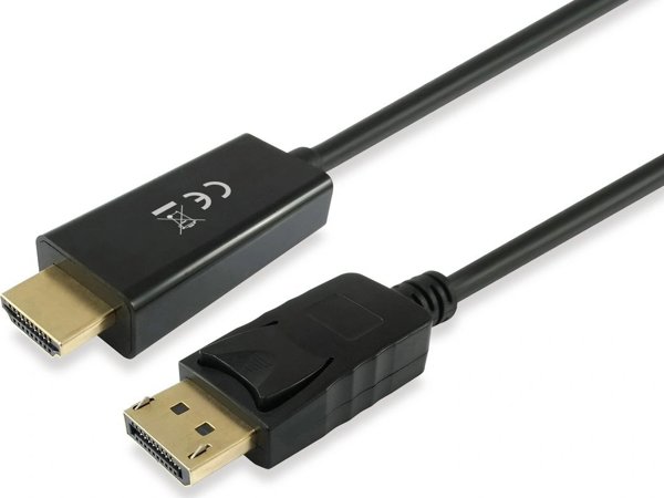Equip Καλώδιο DisplayPort σε HDMI 3m, 4K 30Hz, Μαύρο