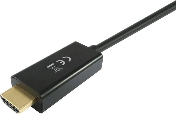 Equip Καλώδιο DisplayPort σε HDMI 3m, 4K 30Hz, Μαύρο