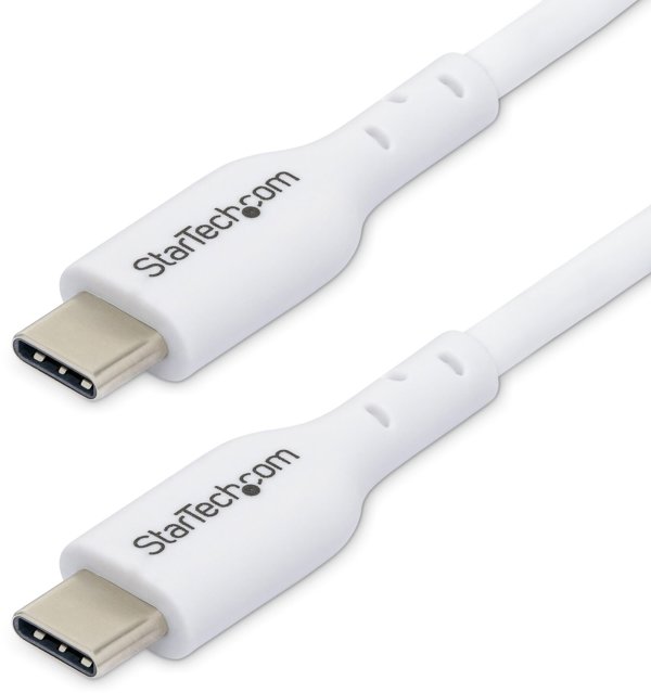 StarTech Καλώδιο USB-C σε USB-C 2m, Λευκό, 2 Τεμάχια