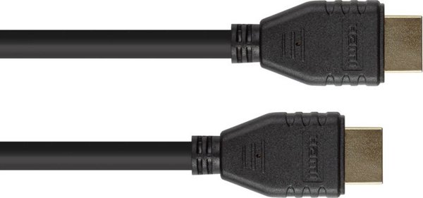 Kabel Alcasa Alcasa 4521-030 kabel HDMI 3 m HDMI Typu A (Standard) Czarny
