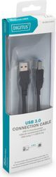 Kabel USB Digitus USB-A - USB-A 1.8 m Czarny (DB-300115-018-S)