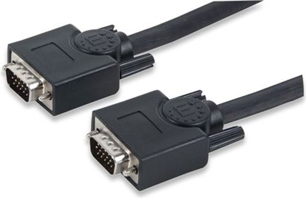 Kabel Manhattan D-Sub (VGA) - D-Sub (VGA) 10m czarny (312776)