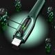 USAMS Καλώδιο USB-C σε Lightning US-SJ518, 20W PD, Smart Power-off, Πλεκτό, 1.2m, Dark Green